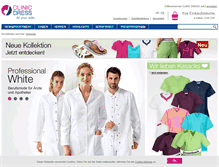 Tablet Screenshot of clinicdress.ch