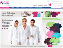 Tablet Screenshot of clinicdress.at